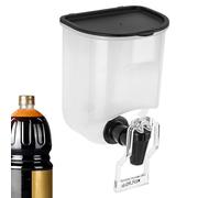 Neamou Bottiglia dispenser per olio e aceto, dispenser per aceto e olio, Cucina con contenitore per olio montata a parete, Pentola per liquidi a prova di perdite con coperchio incernierato per