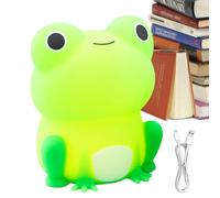 Neamou Lampada Rana per Bambini - Temporizzazione Automatica in Silicone Spegnimento della Luce Notturna USB Ricaricabile,Luci a Forma di Rana per Camera Regalo di Natale per Ragazze e Ragazzi, Luce