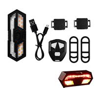 Neamou Luce Posteriore per Bici a LED,Fanale Posteriore per Bici Intelligente con indicatori di direzione e Telecomando - per la Maggior Parte degli indicatori di Biciclette da Strada di Montagna