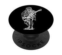Neanderthal Suonare Chitarra Divertente Chitarrista Rock Musicista Arte PopSockets PopGrip Adesivo