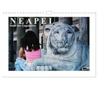 Neapel - Stadt der Gegensätze (Wandkalender 2026 DIN A4 quer), CALVENDO Monatskalender: Analoge Fotografie. Eine Burg am Hafen, enge Gassen, grüne ... und die grandiose Sicht auf den Golf: Neapel!