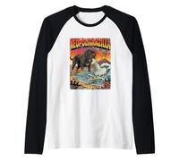 Neapolitanzilla Mastino Napoletano - Napoli Dogzilla Maglia con Maniche Raglan