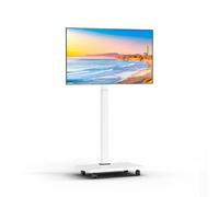 NearHub Carrello mobile per TV con rotelle, per schermi da 26 a 70 pollici, carrello portatile per TV mobile su ruote, supporta fino a 39,9 kg, supporto per TV regolabile in altezza con supporto