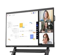 NearHub Lavagna bianca interattiva S75 PRO 4K 75" 16 + 128 GB:Win11 con fotocamera 4K, 8 Mics, Casting & Collaborazione remota Lavagna intelligente per lezioni e affari (con supporto a parete)