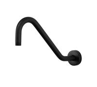 NearMoon Braccio di prolunga per doccia a forma di J, in acciaio inox, estensore di altezza con flangia, design del tubo montante per un'esperienza di doccia accogliente, connessione standard da 1/2