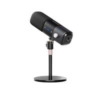 NearStream Microfono dinamico XLR/USB per PC/interfaccia audio, microfono da scrivania con cancellazione del rumore/controllo del volume/jack per cuffie/muto, per streaming, podcast, registrazione