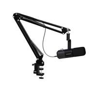 NearStream Microfono per podcast XLR/USB con braccio ad asta resistente, microfono dinamico per PC/mixer audio/PS5/gaming/streaming, microfono da studio con cancellazione del rumore on/off, monitor