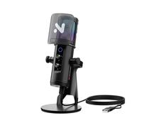 NearStream Microfono USB a Condensatore Professionali Vengono Utilizzati per Catturare Audio di Alta Qualità,Microfono Gaming con Cancellazione del Rumore/Led RGB/Muto/Guadagno/Filtro Anti Pop,AM35U
