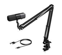 NearStream Microfono USB/XLR a Condensatore Supercardioide Compatibile con MAC PC,PS4/5,Discord,Audio Mixer,Interfaccia Audio, Con Mute &Guadagno Audio&Riduzione del Rumore &Monitoraggio Audio,AM20X