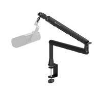 NearStream Supporto per microfono con adattatori da 1/4", 3/8" e 5/8", braccio regolabile per microfono con gestione dei cavi, rialzo da 11,4 cm, supporto da scrivania per podcast/streaming/gioco/home
