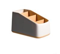Neat and Tidy - Supporto per telecomando TV, organizer da scrivania con 4 scomparti (giallo)