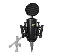 Neat King Bee Ii Microfono a Vero Condensatore con Diaframma Largo Cardioide Include Shock Mount e Filtro Antipop, per Registrazioni Vocali, Podcast, Streaming, Uscita Xlr