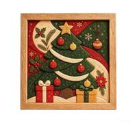 Neatartmore Kit di arte del tessuto fai da te di Natale per i | Set di ornamenti e ghirlande 3D con tessuti e forbici fantasia, attività creativa per legame familiare, colorato