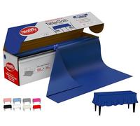 Neatiffy 137,2 cm x 32,9 m Rotolo Di Tovaglie Di Plastica Usa E Getta, Per Picnic, Feste, Banchetti, Blu Reale