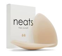 NEATS Triangle Nipple Covers for Women, Reusable Hypoallergenic Adhesive Silicone Pasties, Seamless Invisible No-Show Waterproof Breast Covers for Deep Necklines