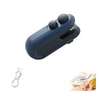 Neattidyly Mini Bag Sealer with Cutter And Magnet,2 In 1 Mini Bag Sealer,Portable Handheld Rechargeable Bags Resealer Machine,Suitable for Storage And Opening of Plastic Snack And Food Bags (Blue)