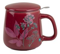 Neavita Herbarium - Tazza Infusiera Bordeaux Capacità 400ml, 1 Pezzo