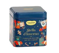 Neavita infuso "Stella D’Inverno" in barattolino Blu di Natale - Confortevole Infuso dalle Note Dolci e Speziate 5 filtroscrigno