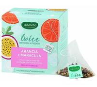 Neavita Twice Arancia e Maracuja con Vitamina C - Infuso a freddo ricostituente, 15 filtri