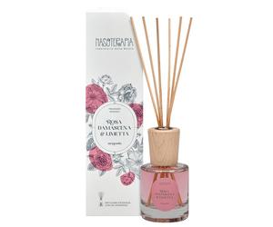 Neavita Rosa Damascena e Limetta - Diffusore d'essenza con bastoncini per ambienti, 100 ml