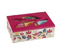 Neavita Tisane Collection Cofanetto in Legno Rettangolare Rosso con 30 Filtri Bi