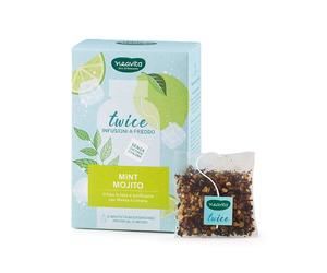 Neavita Twice - Mint Mojito Infuso a Freddo Brioso e Tonificante con Menta e Limone, 12 Maxifiltri