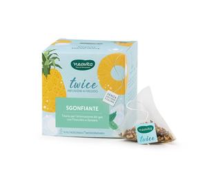 Neavita Twice - Sgonfiante Tisana a Freddo Eliminazione dei Gas con Finocchio e Zenzero, 15 Filtroscrigno