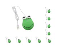 NeaxgeandX 10 set di mouse cablati lisci per uso domestico e ufficio carino mouse per computer desktop laptop