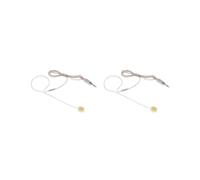NeaxgeandX 2 set di 1 pezzo singolo gancio orecchio microfono mono per riunione corso 3,5 mm filo