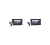 NeaxgeandX 2 set di adattatori per cassette da auto, lettore CD MP3, 3,5 mm, AUX a cassetta auto, convertitore, accessori automobilistici