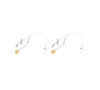 NeaxgeandX 2 set di doppio gancio auricolare posteriore Blectret Headworn microfono tipo verticale spina