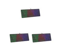 NeaxgeandX 3 set di 64 tasti tastiera da gioco mini cinque file cablato-USB compatto per viaggi