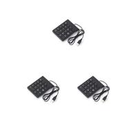 NeaxgeandX 3 set di Wired Tastiera Numerica 18 Tasti USB Computer Mini Numpad Elettronico Desktop PC Tastiera Digitale Attrezzature di Ricambio Domestico