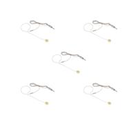 NeaxgeandX 5 set di 1 pezzo singolo gancio orecchio microfono mono per riunione corso 3,5 mm filo