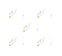 NeaxgeandX 5 set di doppio gancio auricolare posteriore Blectret Headworn microfono tipo verticale spina