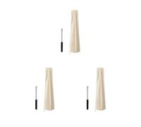NeaxgeandX Set di 3 coperture per ombrellone da giardino, cortile, patio, beige, 183 cm