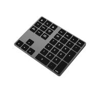 NeaxgeandX Tastiera numerica con ingresso digitale USB, alluminio da viaggio, piccolo ricevitore, forte stabilità, tastiera tascabile liscia, nero