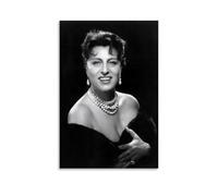 NeBaln Stampa artistica da parete su tela, motivo: Anna Magnani, decorazione per la casa, 60 x 90 cm