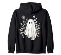 Nebbia costiera in stile coquette fantasma in pizzo boho per Halloween Felpa con Cappuccio