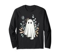 Nebbia costiera in stile coquette fantasma in pizzo boho per Halloween Maglia a Manica