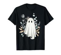 Nebbia costiera in stile coquette fantasma in pizzo boho per Halloween Maglietta