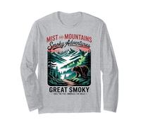 Nebbia e montagne - Great Smoky Mountains Wilderness Maglia a Manica