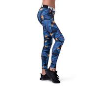 NEBBIA Leggings da donna Mid Waist Ocean Power Blue XS