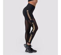 NEBBIA Leggins da donna Intense Gold Black Mesh XS