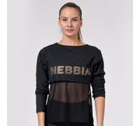 NEBBIA Maglia sportiva da donna Intense Mesh / Black XS