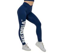 Nebbia Scrunch Leggings Donna - Pantaloni da yoga push up con vita a V e materiale a compressione - Opachi Scrunch Butt Leggings Abbigliamento Sportivo Pantaloni per Allenamento, Leggins Donna, Blu