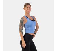 NEBBIA Top Corto Sporty Slim Fit da Donna Light Blue S