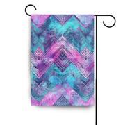 Nebbie geometriche piccole bandiere esterne banner per la decorazione del portico 28x40 double sided