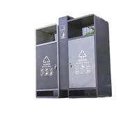 NEBE Bidoni Della Spazzatura Classificati In Acciaio Inossidabile For Esterni For Di Proprietà For Punti Panoramici(Gray)