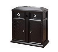 NEBE Pattumiere Commerciali For Esterni In Acciaio Inossidabile Con Posacenere Classificazione A Doppio Secchio(A)